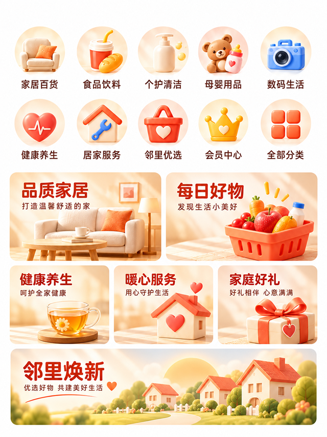喜乐有家 首页品类导航